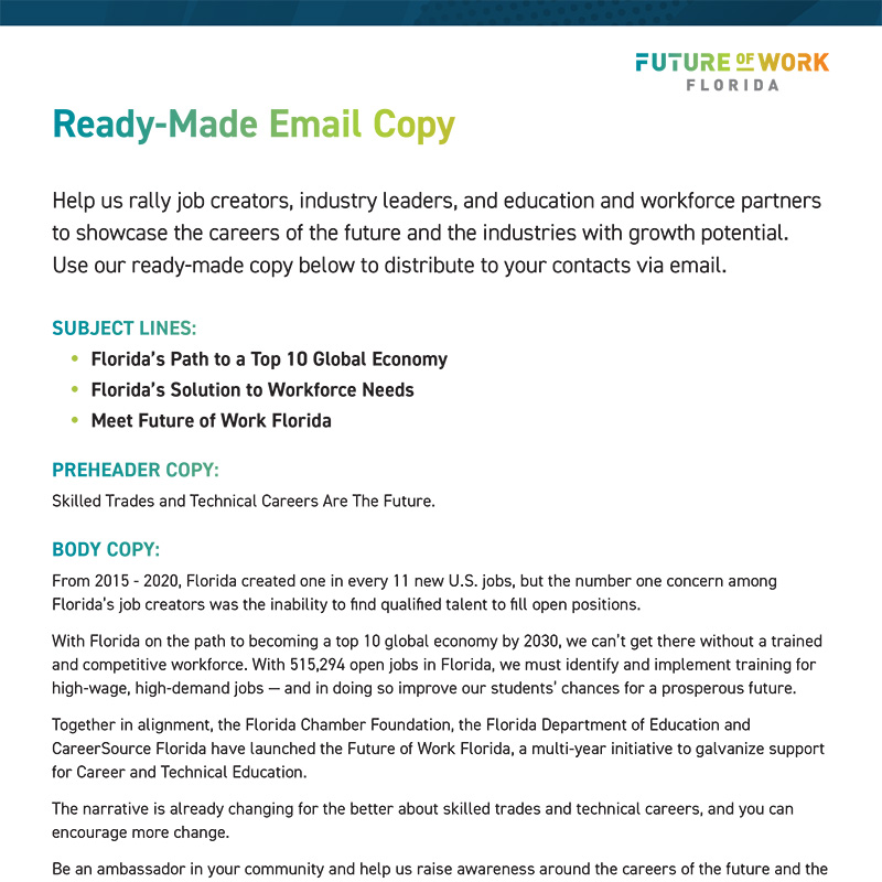 Preview of Ready-made Email & Newsletter Copy