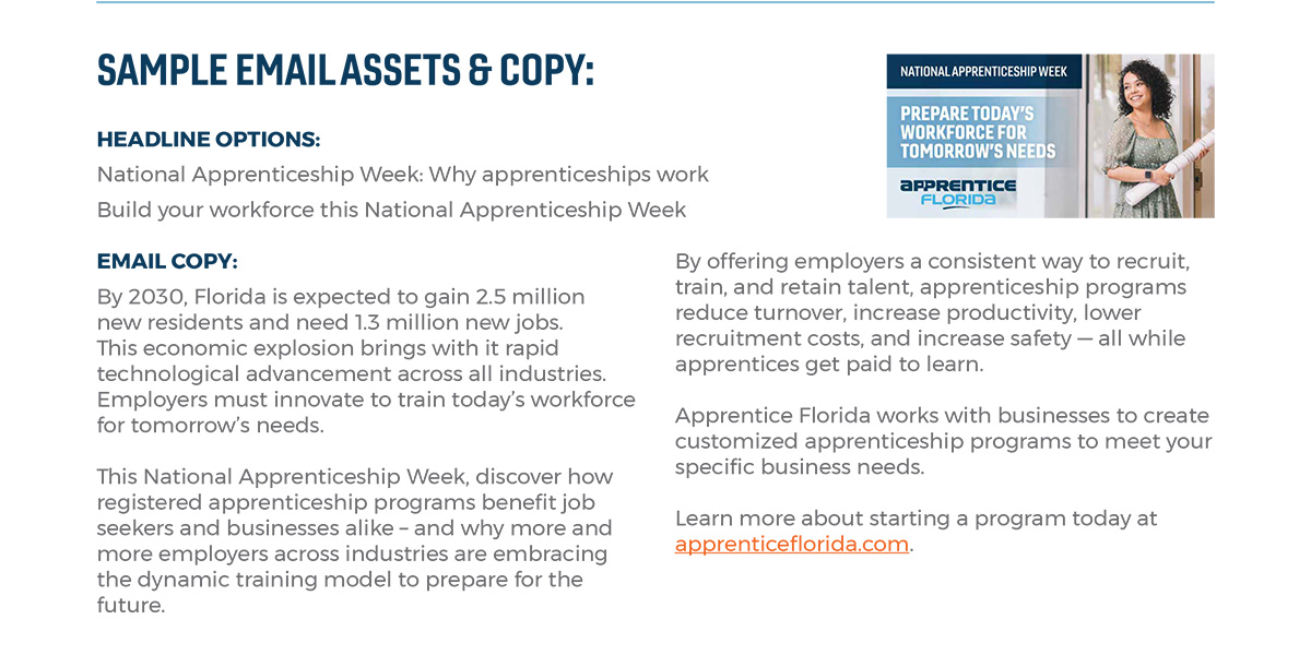 National Apprentice Week Email Copy PDF